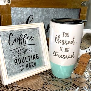 Beautiful traveling coffee ☕️ Mug